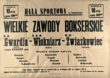 [Afisz] Wielkie Zawody Bokserskie [...]