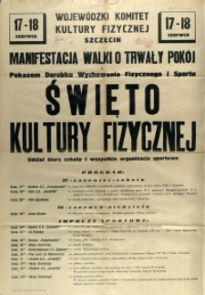 [Afisz] Święto Kultury Fizycznej [...]