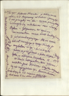 Listy Stanisława Ignacego Witkiewicza do żony Jadwigi z Unrugów Witkiewiczowej. List z 03.10.1935.