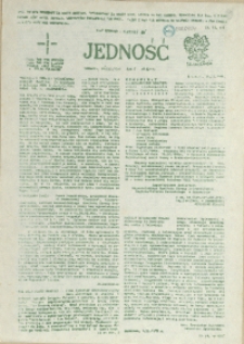 Jedność : Organ Międzyzakładowego Komitetu Strajkowego przy Stoczni im. Adolfa Warskiego. 1985 nr 4