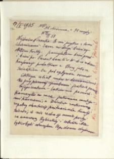 Listy Stanisława Ignacego Witkiewicza do żony Jadwigi z Unrugów Witkiewiczowej. List z 17.10.1935.