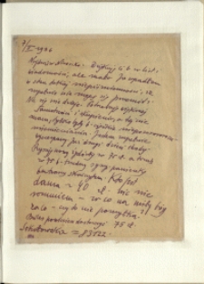 Listy Stanisława Ignacego Witkiewicza do żony Jadwigi z Unrugów Witkiewiczowej. List z 07.02.1936.