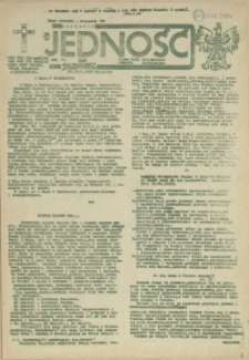Jedność : Organ Międzyzakładowego Komitetu Strajkowego przy Stoczni im. Adolfa Warskiego. 1985 nr 6