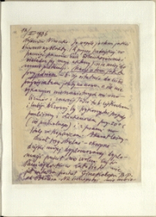Listy Stanisława Ignacego Witkiewicza do żony Jadwigi z Unrugów Witkiewiczowej. List z 12.02.1936.