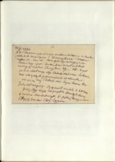 Listy Stanisława Ignacego Witkiewicza do żony Jadwigi z Unrugów Witkiewiczowej. Kartka pocztowa z 26.02.1936.