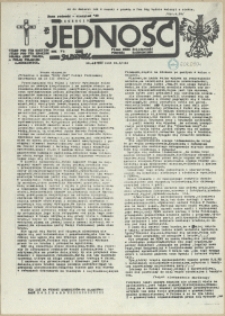 Jedność : Organ Międzyzakładowego Komitetu Strajkowego przy Stoczni im. Adolfa Warskiego. 1985 nr 8