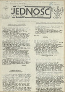 Jedność : Organ Międzyzakładowego Komitetu Strajkowego przy Stoczni im. Adolfa Warskiego. 1985 nr 10