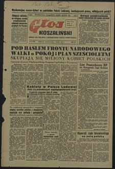 Głos Koszaliński. 1951, marzec, nr 63
