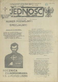 Jedność : Organ Międzyzakładowego Komitetu Strajkowego przy Stoczni im. Adolfa Warskiego. 1985