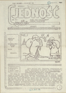 Jedność : Organ Międzyzakładowego Komitetu Strajkowego przy Stoczni im. Adolfa Warskiego. 1987 nr 7