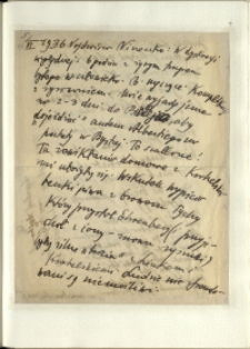 Listy Stanisława Ignacego Witkiewicza do żony Jadwigi z Unrugów Witkiewiczowej. List z 05.06.1936.