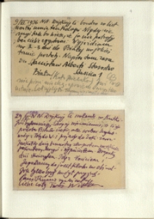 Listy Stanisława Ignacego Witkiewicza do żony Jadwigi z Unrugów Witkiewiczowej. Kartka pocztowa z 09.06.1936. Kartka pocztowa z 29.06.1936.