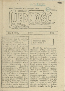 Jedność : Organ Międzyzakładowego Komitetu Strajkowego przy Stoczni im. Adolfa Warskiego. 1988 nr 2