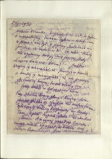 Listy Stanisława Ignacego Witkiewicza do żony Jadwigi z Unrugów Witkiewiczowej. List z 21.09.1936.