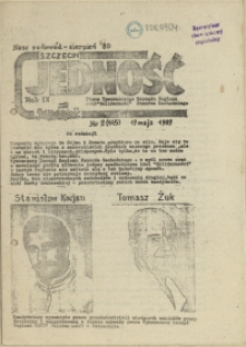 Jedność : Organ Międzyzakładowego Komitetu Strajkowego przy Stoczni im. Adolfa Warskiego. 1989 nr 2