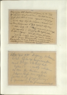 Listy Stanisława Ignacego Witkiewicza do żony Jadwigi z Unrugów Witkiewiczowej. Kartka pocztowa z 04.10.1936. Kartka pocztowa z 03.10.1936.