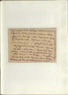 Listy Stanisława Ignacego Witkiewicza do żony Jadwigi z Unrugów Witkiewiczowej. Kartka pocztowa z 10.10.1936.