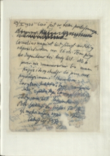 Listy Stanisława Ignacego Witkiewicza do żony Jadwigi z Unrugów Witkiewiczowej. List z 29.10.1936.