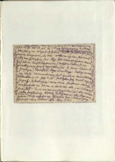 Listy Stanisława Ignacego Witkiewicza do żony Jadwigi z Unrugów Witkiewiczowej. Kartka pocztowa z 25.03.1937.