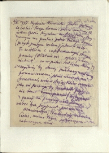 Listy Stanisława Ignacego Witkiewicza do żony Jadwigi z Unrugów Witkiewiczowej. List z 02.04.1937.