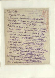 Listy Stanisława Ignacego Witkiewicza do żony Jadwigi z Unrugów Witkiewiczowej. List z 09.04.1937.