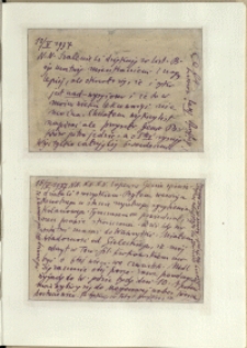 Listy Stanisława Ignacego Witkiewicza do żony Jadwigi z Unrugów Witkiewiczowej. Karta pocztowa z 12.05.1937. Karta pocztowa z 15.05.1937.