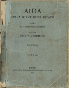 Aida : opera w czterech aktach