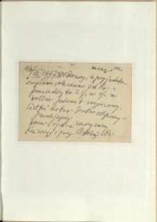 Listy Stanisława Ignacego Witkiewicza do żony Jadwigi z Unrugów Witkiewiczowej. Karta pocztowa z 16.06.1937.