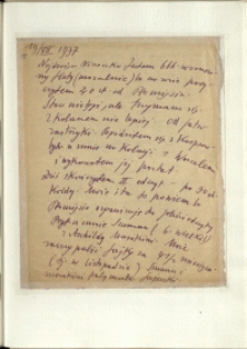 Listy Stanisława Ignacego Witkiewicza do żony Jadwigi z Unrugów Witkiewiczowej. List z 19.07.1937.