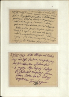 Listy Stanisława Ignacego Witkiewicza do żony Jadwigi z Unrugów Witkiewiczowej. Kartka pocztowa z 27.07.1937. Kartka pocztowa z 29.07.1937.