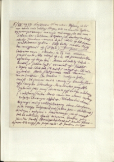 Listy Stanisława Ignacego Witkiewicza do żony Jadwigi z Unrugów Witkiewiczowej. List z 05.08.1937.