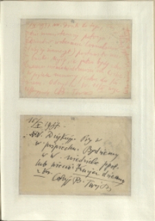 Listy Stanisława Ignacego Witkiewicza do żony Jadwigi z Unrugów Witkiewiczowej. Kartka pocztowa z 13.10.1937. Kartka pocztowa z 15.10.1937.