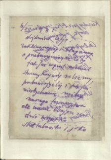 Listy Stanisława Ignacego Witkiewicza do żony Jadwigi z Unrugów Witkiewiczowej. List z 06.12.1937.