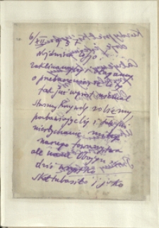 Listy Stanisława Ignacego Witkiewicza do żony Jadwigi z Unrugów Witkiewiczowej. List z 06.12.1937.