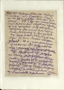 Listy Stanisława Ignacego Witkiewicza do żony Jadwigi z Unrugów Witkiewiczowej. List z 30.03.1938.