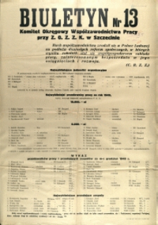 [Afisz] Biuletyn Nr 13