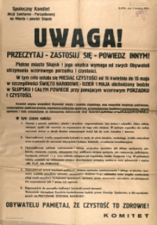 [Afisz] Uwaga! Przeczytaj - Zastosuj się - Powiedz Innym!