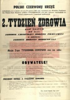 [Afisz] 2-gi Tydzień Zdrowia