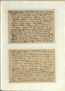 Listy Stanisława Ignacego Witkiewicza do żony Jadwigi z Unrugów Witkiewiczowej. Kartka pocztowa z 13.07.1938. Kartka pocztowa z 15.07.1938.
