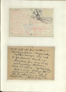 Listy Stanisława Ignacego Witkiewicza do żony Jadwigi z Unrugów Witkiewiczowej. Kartka pocztowa z 28.07.1938. Kartka pocztowa z 29.07.1937.