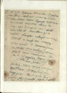 Listy Stanisława Ignacego Witkiewicza do żony Jadwigi z Unrugów Witkiewiczowej. List z 07.08.1938.