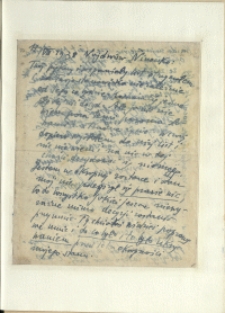 Listy Stanisława Ignacego Witkiewicza do żony Jadwigi z Unrugów Witkiewiczowej. List z 17.08.1938.