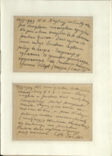 Listy Stanisława Ignacego Witkiewicza do żony Jadwigi z Unrugów Witkiewiczowej. Kartka pocztowa z 16.06.1939. Kartka pocztowa z 18.06.1939.