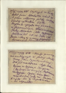 Listy Stanisława Ignacego Witkiewicza do żony Jadwigi z Unrugów Witkiewiczowej. Kartka pocztowa z 21.07.1939. Kartka pocztowa z 23.07.1939.