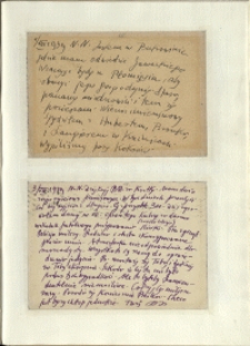Listy Stanisława Ignacego Witkiewicza do żony Jadwigi z Unrugów Witkiewiczowej. Kartka pocztowa z 01.08.1939. Kartka pocztowa z 03.08.1939.