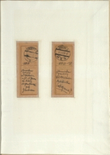 Listy Stanisława Ignacego Witkiewicza do żony Jadwigi z Unrugów Witkiewiczowej. Odcinek przekazu pocztowego z 24.06.1939. Odcinek przekazu pocztowego z 14.08.1939.