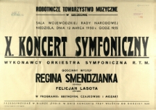[Afisz] X. Koncert Symfoniczny