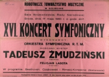[Afisz] XVI. Koncert Symfoniczny