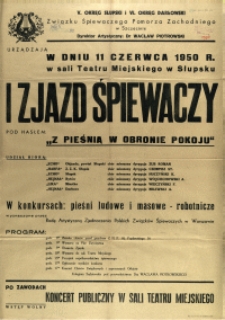 [Afisz] I Zjazd Śpiewaczy