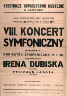 [Afisz] VIII. Koncert Symfoniczny